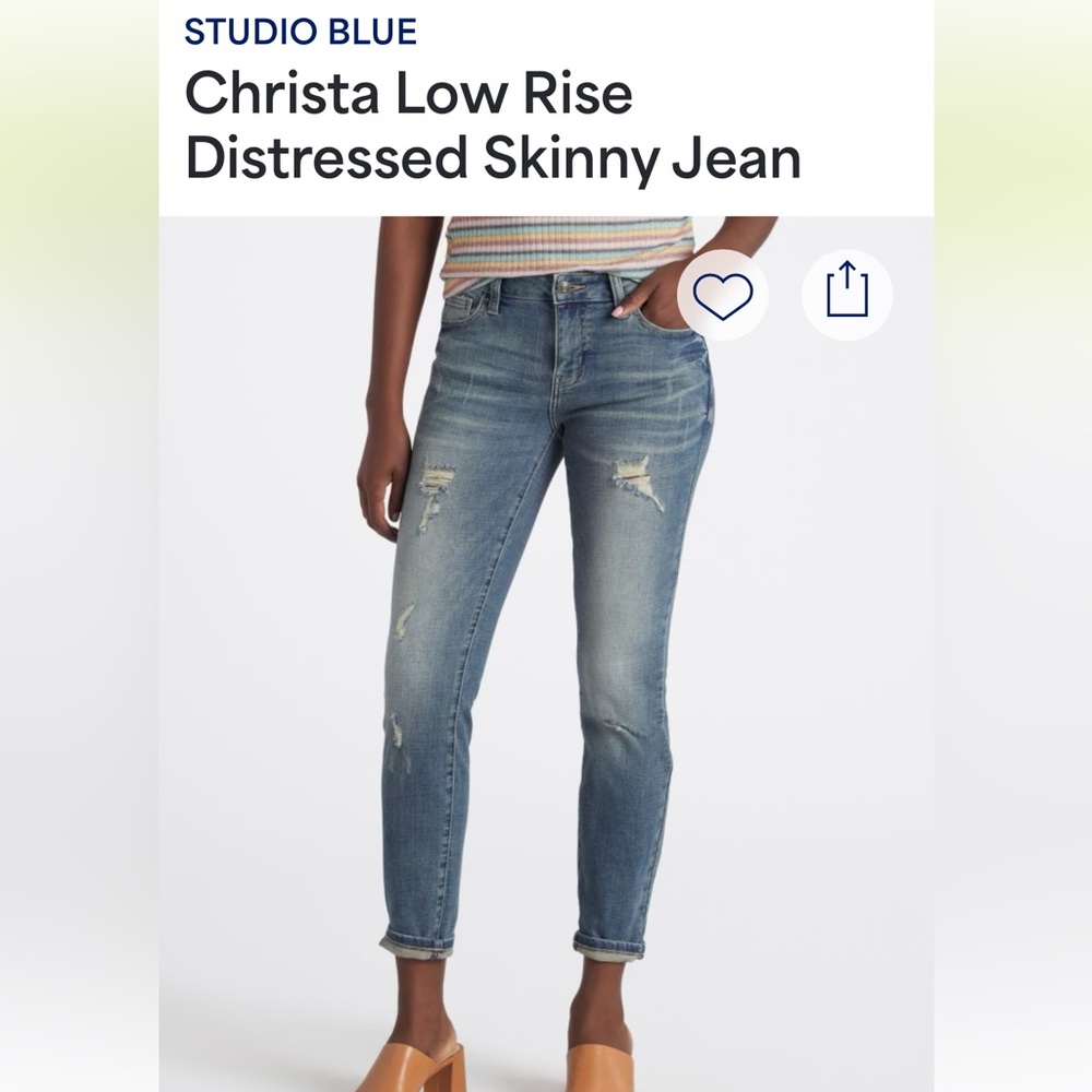 Studio Blue Christa low rise Jeans